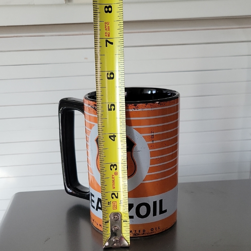 Mannys Garage Beanzoil Orange and Black Coffee Mug - Picture 7 of 16